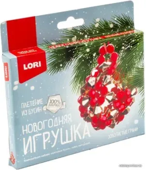 Lori Плетение из бусин. Золотистые грани Пз/Бус-017