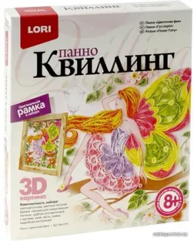 Lori Квиллинг. Панно картина 3D Цветочная фея Квл-019