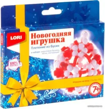 Lori Плетение из бусин. Игрушка на елку Пз/Бус-005