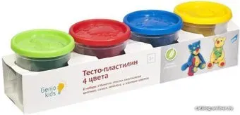 Genio Kids Тесто-пластилин TA1010V (4 цвета)
