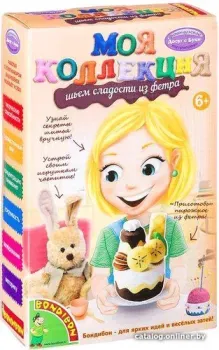 Bondibon Шьем сладости из фетра Пирожное Банан ВВ1235