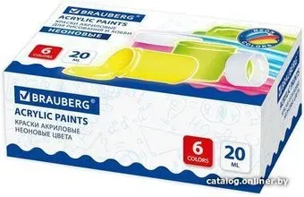 BRAUBERG Неоновые 191606 (6 цв.)