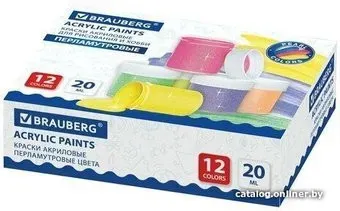 BRAUBERG Перламутровые 191604 (12 цв.)