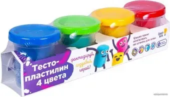 Genio Kids Тесто-пластилин TA1008V (4 цвета)