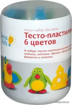 Genio Kids Тесто-пластилин TA1065V (6 цветов)